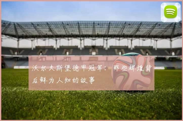 沃尔夫斯堡德甲冠军：那些辉煌背后鲜为人知的故事